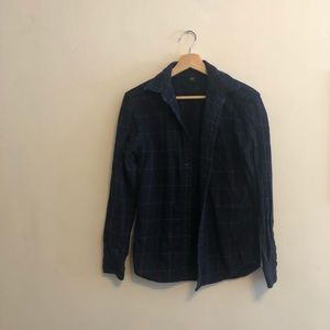 Uniqlo Navy Flannel Shirt